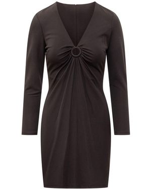 Michael Kors V-Neck Dress - Black