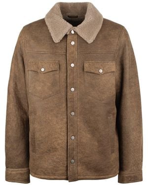 S.w.o.r.d 6.6.44 Shearling Jacket - Brown