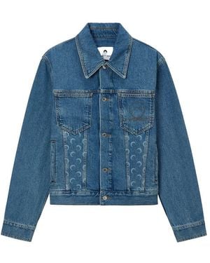 Marine Serre Jackets - Blue