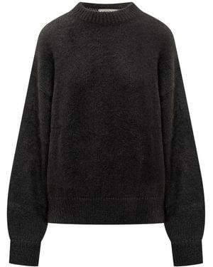 Studio Nicholson Wool Crew Neck Jumper - Black