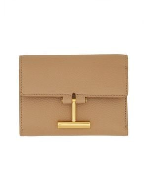 Tom Ford Leather Wallet - Natural