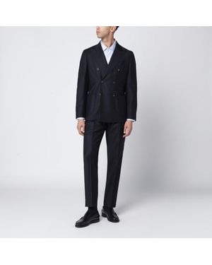 Santaniello Double-Breasted Suit - Black