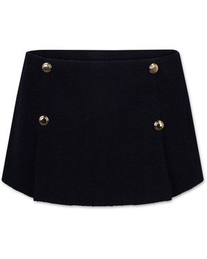 Miu Miu Tweed Miniskirt - Black