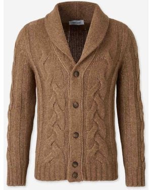 Gran Sasso Cardigan Ochos Wool - Brown