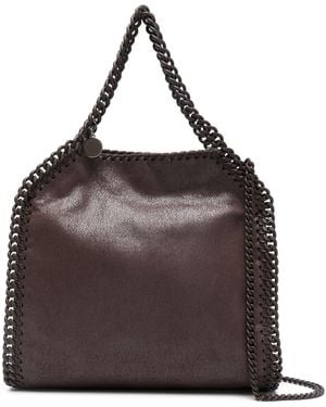 Stella McCartney Falabella Mini Enamel Tote Bag - Brown