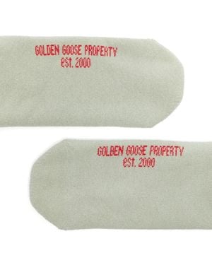 Golden Goose Socks High Rib/Stripes/Ripped - Grey
