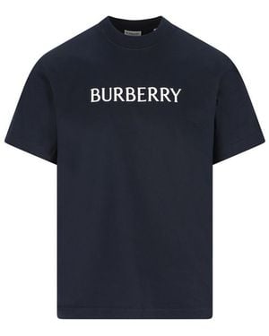 Burberry T-Shirt And Polo Shirt - Blue
