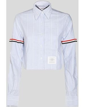 Thom Browne Camicie Blu - White