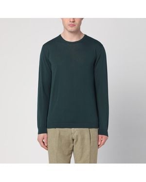 Roberto Collina Dark Sweater In - Green