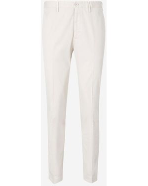 Incotex Cotton Chino Trousers - White