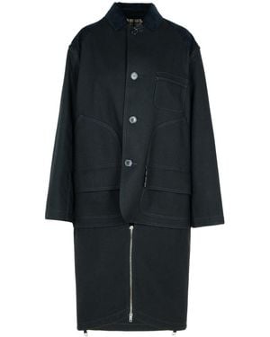 Maison Margiela Cotton Coat - Black