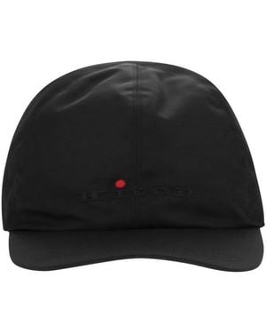 Kiton Baseball Cap With Logo - Black