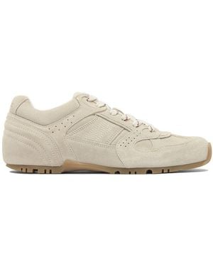 Alohas Tb.56 Suede Cream Leather Trainers - White