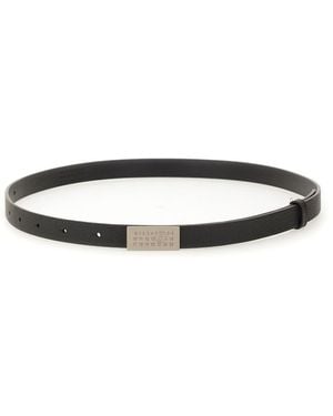 MAISON MARTIN MARGIELA / 細ベルト　ブラック　ロゴ MAISON MARTIN MARGIELA / 細ベルト ブラック ロゴ