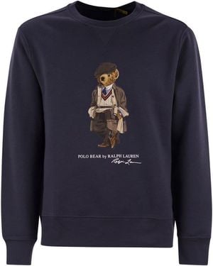 Polo Ralph Lauren Polo Bear Crewneck Sweatshirt - Blue