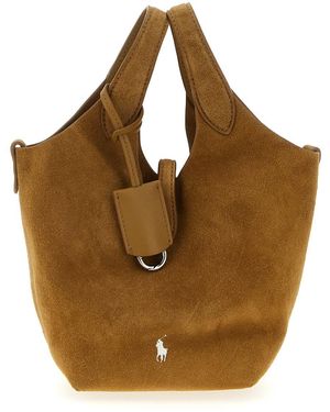 Polo Ralph Lauren 'Polo Play' Shopping Bag - Brown