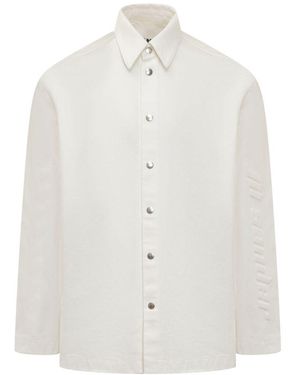 Jil Sander Organic Cotton Denim Shirt - White