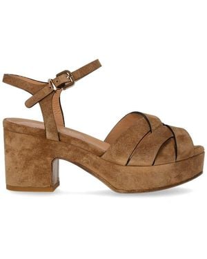 Duccio Del Duca Brown Heeled Sandal