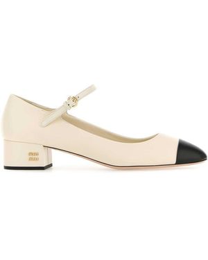 Miu Miu Heeled Shoes - Natural