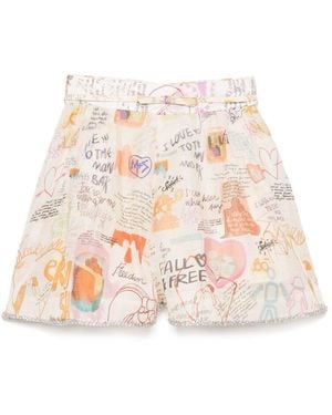 Zimmermann Short Shorts - Natural
