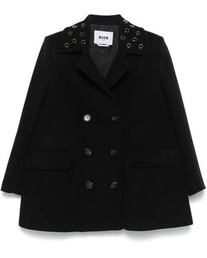 MSGM Coat Clothing - Black