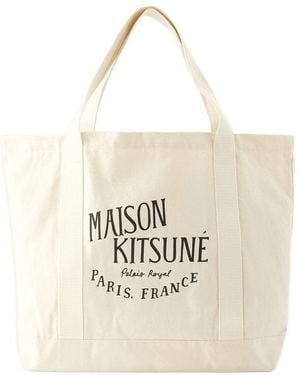 Maison Kitsuné Palais Royal Tote Bag - Natural