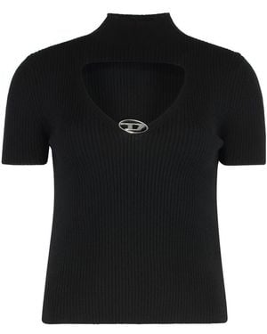 DIESEL Top M-olive In Wool - Black