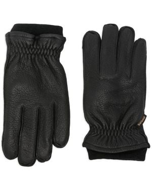 Barbour Highfield Leather Gloves Accessories - Black