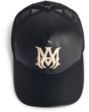Amiri Leather Cap - Black