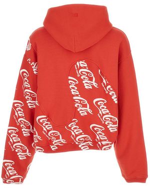 ERL Hoodie X Coca Cola - Red