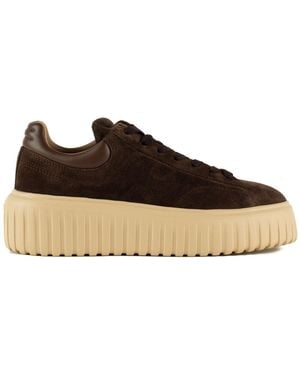 Hogan Sneakers H-Stripes - Brown