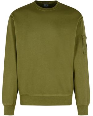 C.P. Company 'brushed' Green Cotton Sweatshirt