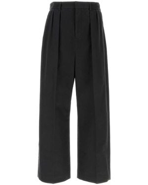 Loewe Charcoal Stretch Cotton Pant - Black