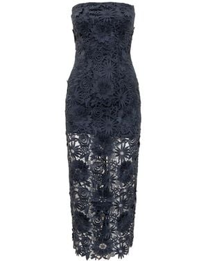 ROTATE BIRGER CHRISTENSEN Midi Rotate Dress - Blue