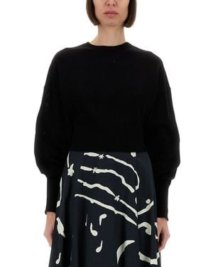 Alysi Cropped Shirt - Black