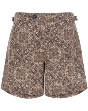 Brunello Cucinelli Paisley Print Swimsuit - Brown