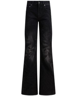 Balenciaga Wide Leg Jeans - Black