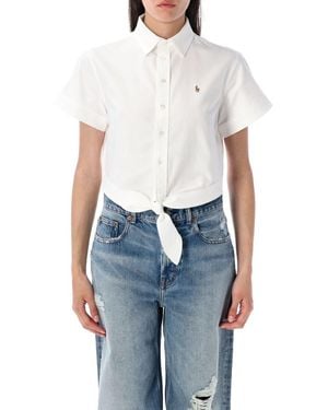 Polo Ralph Lauren Cropped Shirt Mc - Blue