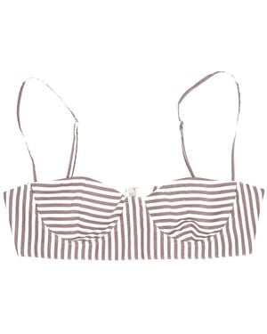 LA ROSE Cotton Bralette - White