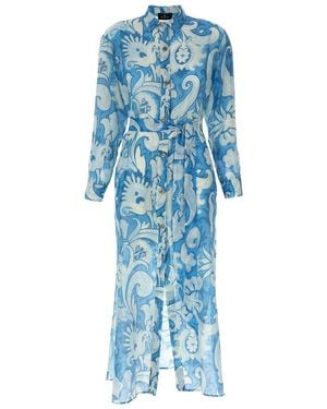 Etro Floral Dress - Blue