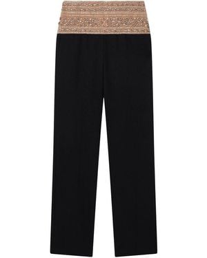 Stella McCartney 'Smoking' Crystal Trousers in Black | Lyst