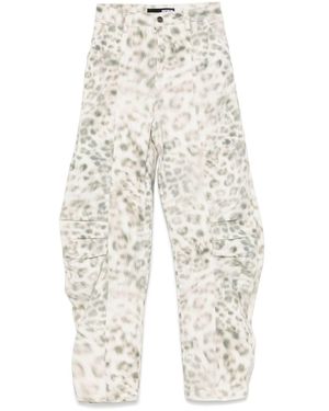 ROTATE BIRGER CHRISTENSEN Jeans With Animal Print - White