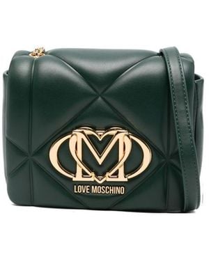 Love Moschino Quilted Crossbody Bag - Green