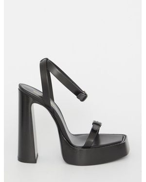 Saint Laurent Platz Platform Sandals - White