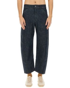 Lemaire Twisted Workwear Trousers - Blue