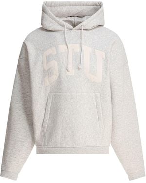 Stussy Stu Applique Hood - White