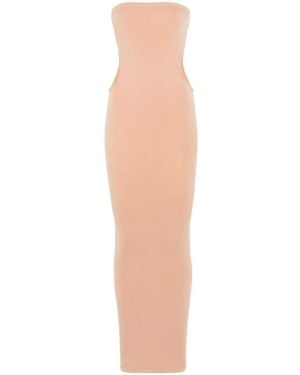 Wolford Fatal Cut-Out Midi Dress - Natural