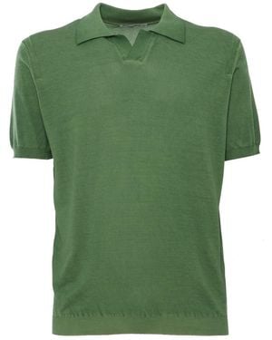 Kangra Cashmere Polo - Green