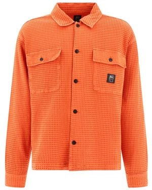 Brain Dead "waffle" Shirt - Orange