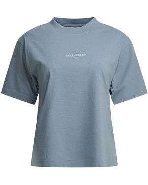 Balenciaga " Back" T-shirt - Blue